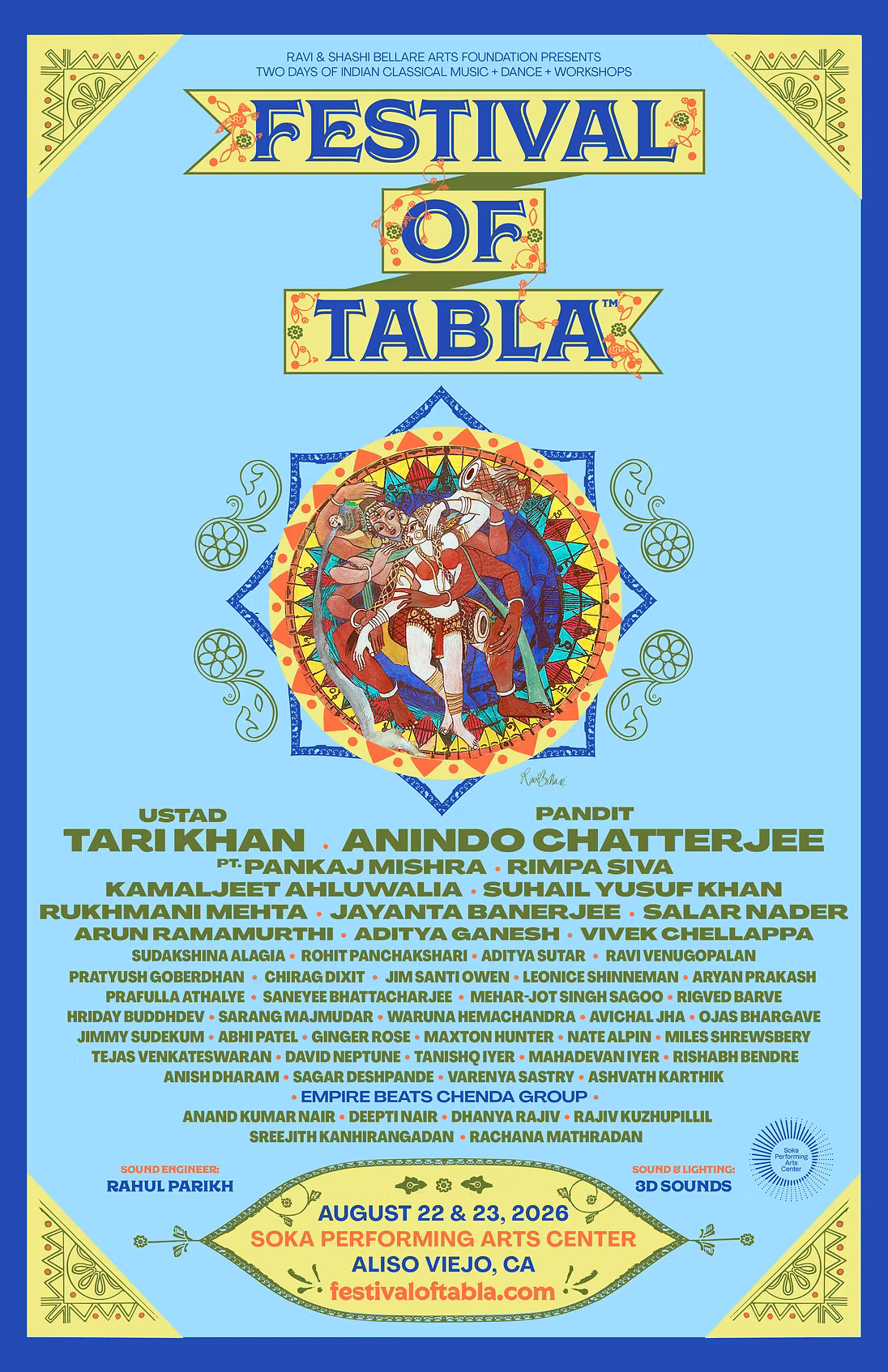 Poster for Festival of Tabla