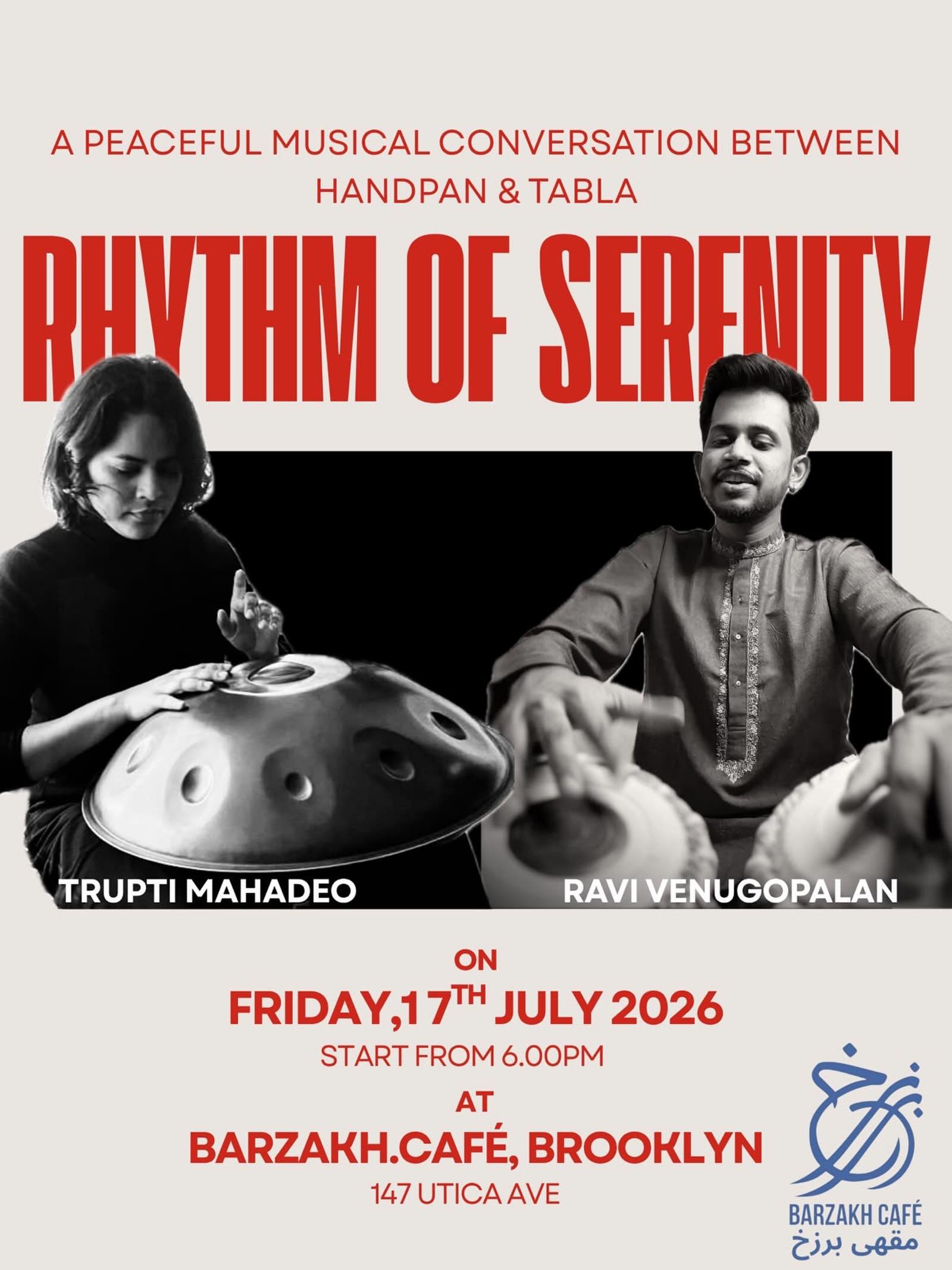 Poster for Rhythm of Serenity: A Peaceful Musical Conversation Between Handpan & Tabla