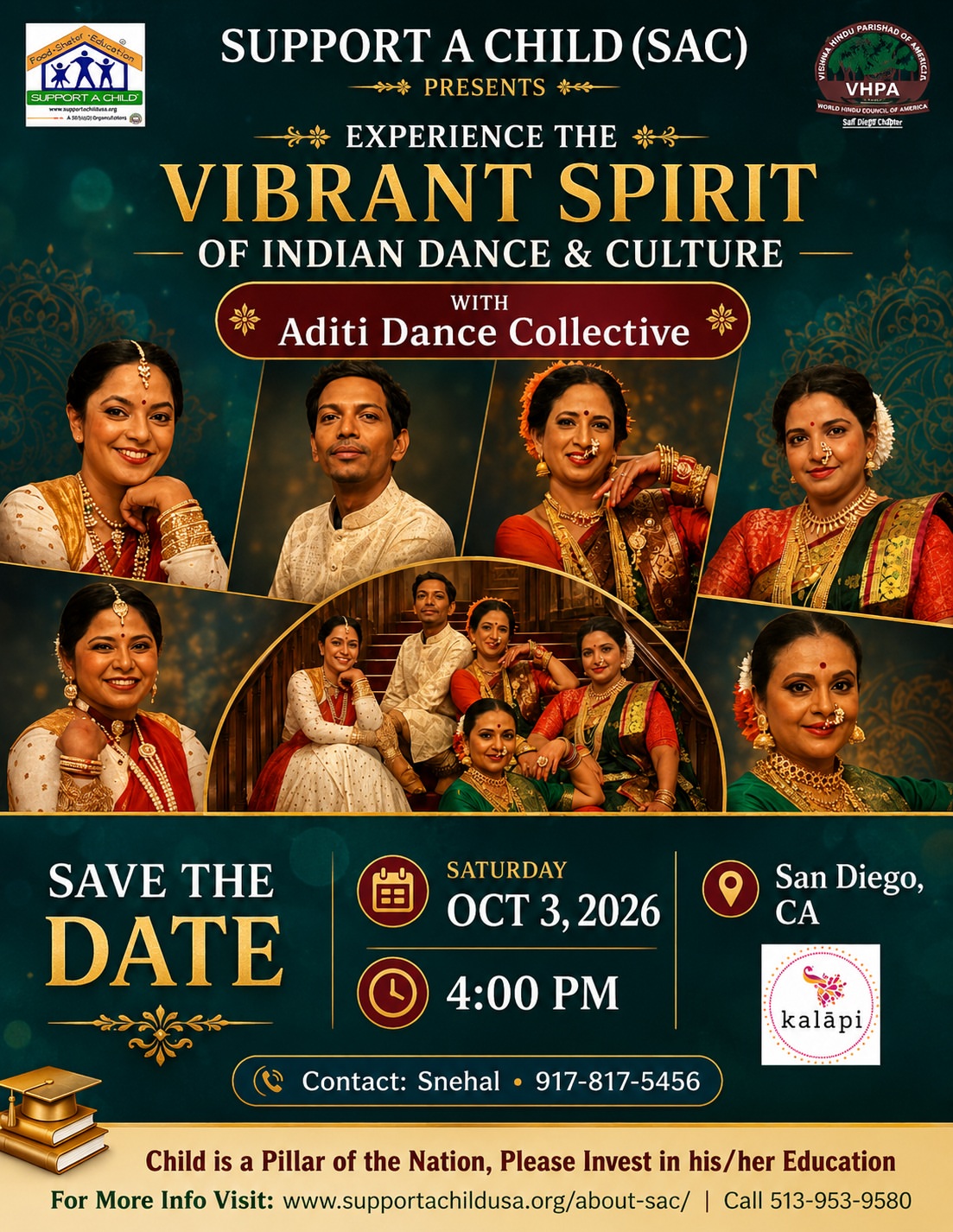 Poster for Experience the Vibrant Spirit of Indian Dance & Culture