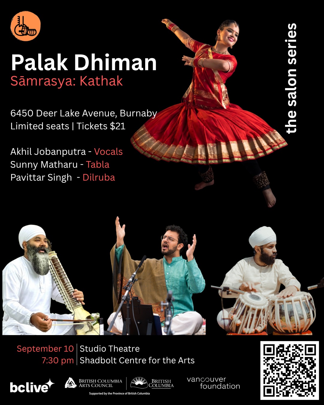 Poster for Palak Dhiman Sāmrasya: Kathak
