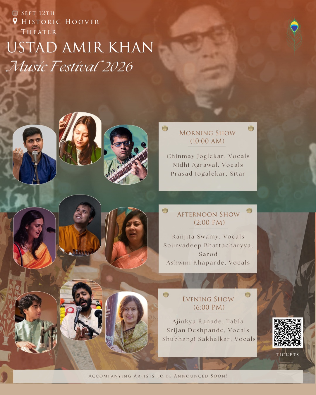 Poster for Ustad Amir Khan Music Festival 2026
