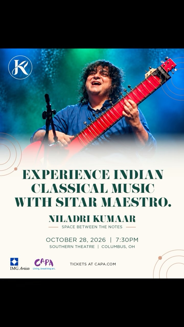 Poster for Experience Indian Classical Music with Sitar Maestro. Niladri Kumaar: Space Between the Notes